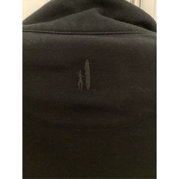 Johnnie O Sz L 1/4 Zip Pull Over Black Cotton Blend Stretch Wilson Cup 2022 Golf - Picture 6 of 12